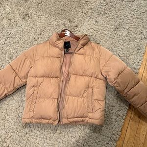 Forever 21 Tan Puffer Coat